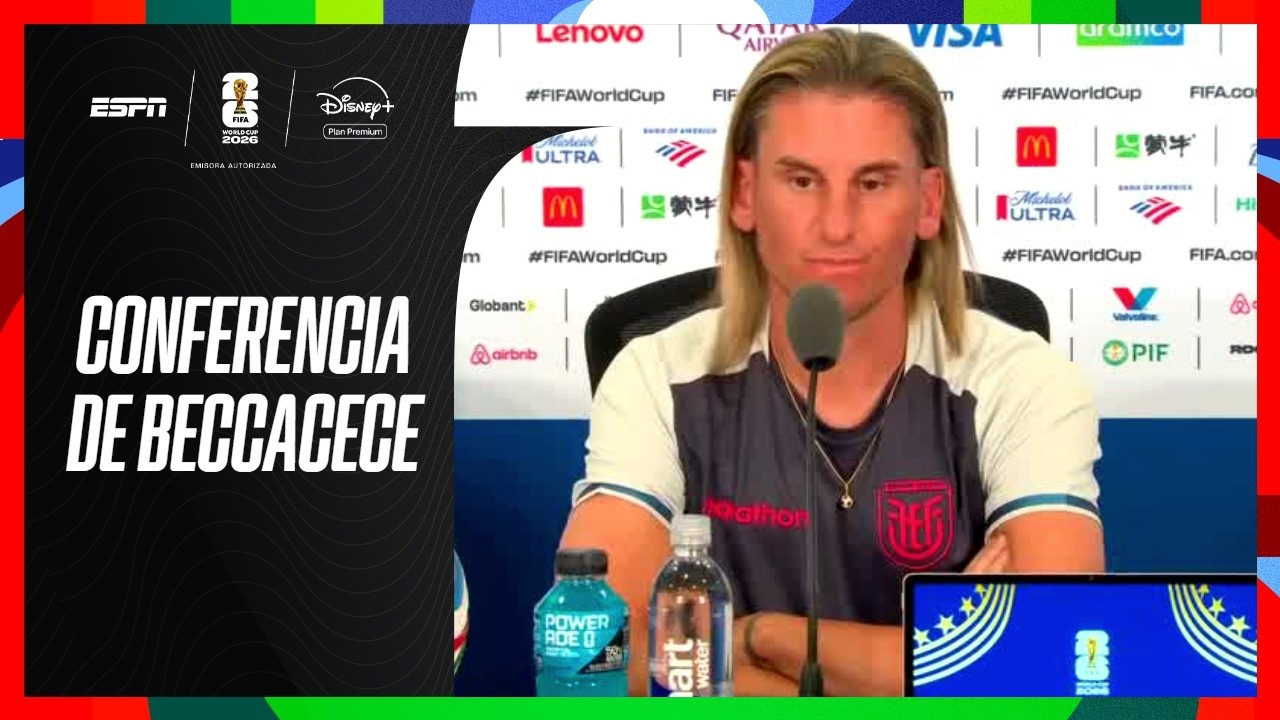 BECCACECE TUVO SU CONFERENCIA ANTES DEL DEBUT DE ECUADOR EN EL MUNDIAL | #ESPNMundial