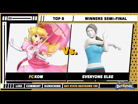 Bay State Beatdown 169 - Winners Semi-Final - KOM (Peach) VS everyone else (Wii Fit) - SSBU Singles