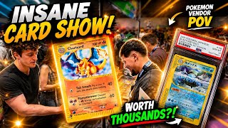 Found a GRAIL Blastoise at the Front Row Card Show?! | Pokemon Vendor POV