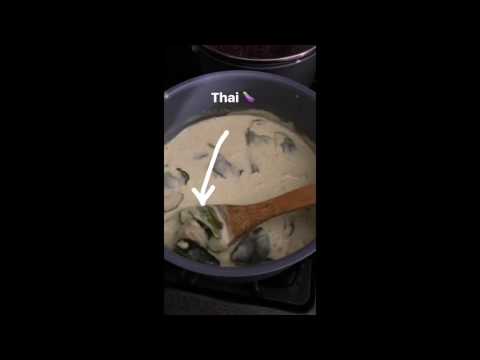 Thai Green Curry with Eggplant and Chicken