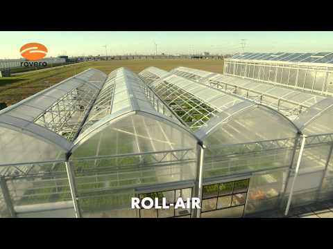 Nyitható tetejű és oldalfalú növényház - ROVERO ROLL-AIR