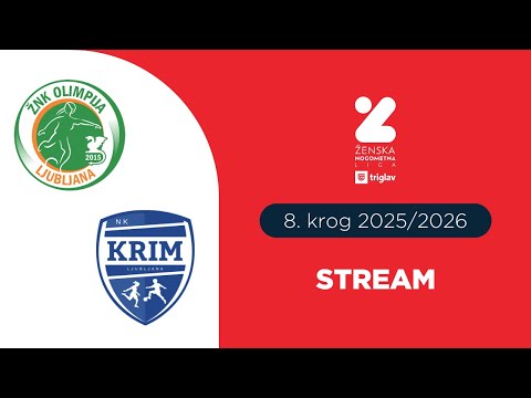 ŽNK Olimpija Ljubljana - ŽNK Krim | 8. krog ŽNL Triglav  | Stream