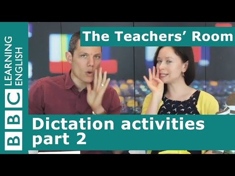 The Teachers' Room: Dictation activities part 2