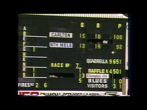 Three Quarter Time behind the scenes - 1985 round 3 Princes Park