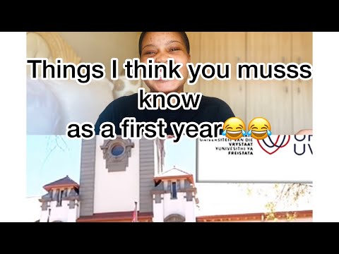 Just 4 things you need to know as a FIRST YEAR student at UFS😂😂
