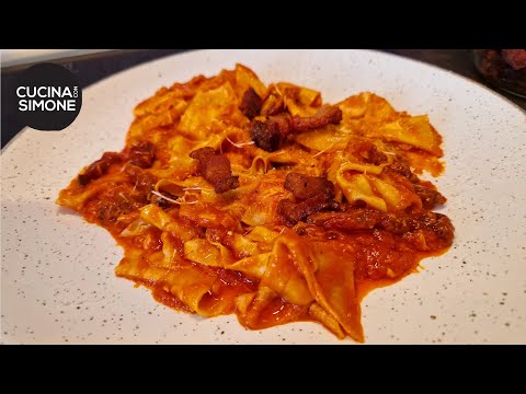 Amatriciana di recupero - Frigorifero rotto😱 Come recuperare il guanciale in eccesso 🤔