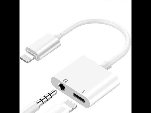 Переходник 2 в 1 для наушников и зарядки на iPhone/iPad с Lightning на 3.5 мм регулировкой громкости и быстрой зарядкой Floveme (FI-25695) Video #1