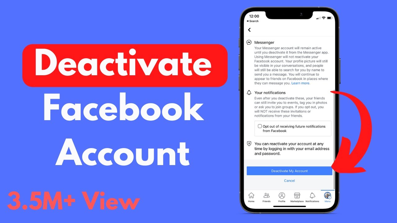 Is it possible to deactivate Facebook?