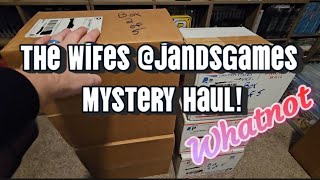 The wait is over! The wifes, @jandsgames_ Mystery Haul, has arrived