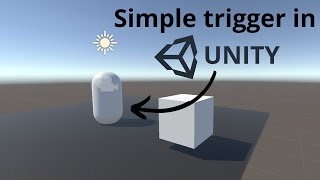 How to add simple triggers in UNITY 2024