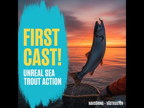 Fish on First Cast! Coastal Fly Fishing- Sea Trout - Havsöring- Flugfiske - Västkusten!