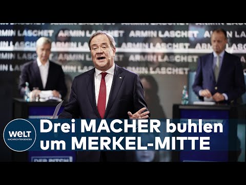 CDU SUCHT DEN SUPERSTAR: Ruhige Bewerbungsrunde von Merz, Laschet und Röttgen bei der Jungen Union