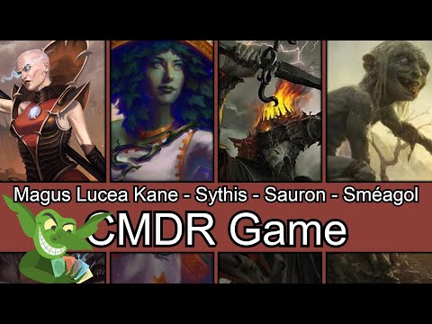 Magus Lucea Kane vs Sythis vs Sauron vs Sméagol EDH / CMDR game play