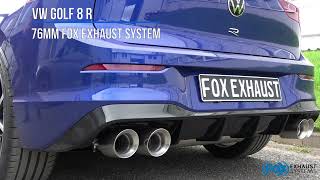 Video: FOX Edelstahl Duplex Sportauspuff-Komplettanlage ab OPF VW Golf 8 R 