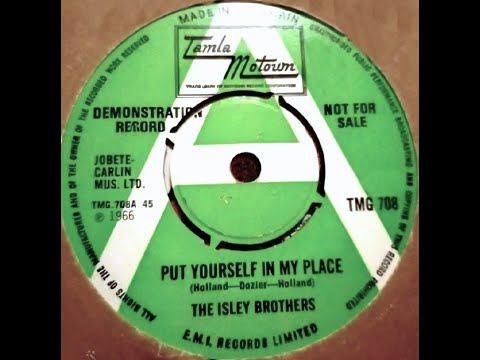 Isley Brothers - Put Yourself In My Place - UK Tamla Motown Records Demo First Released 1966