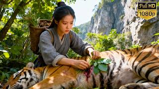 【最新電影】女孩救下奄奄一息的老虎，誰料下秒它為報恩獻上隱世秘籍！#中國電視劇 #movie #玄幻 #武侠 #kungfu #短剧