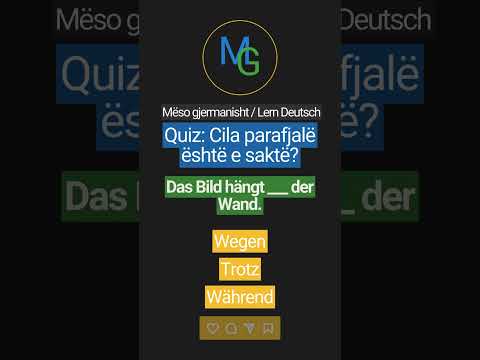 Cila parafjalë është e saktë? 🇩🇪 „___ seiner Faulheit wurde er gefeuert.“