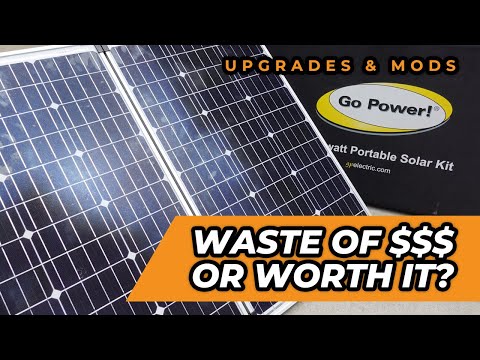 Review & Demo - Go Power! GP-PSK-130 130W Portable Folding Solar Kit 10 Amp Solar Controller