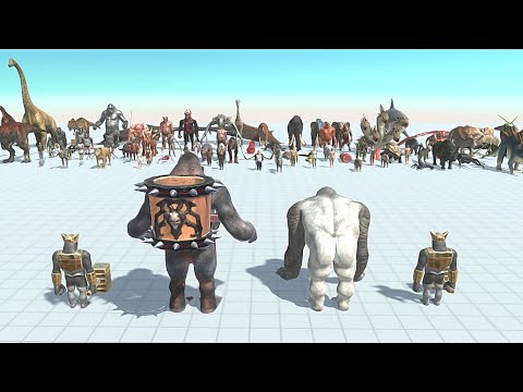 OLD GORO WITH NEW GORO & 2 GHOR HAMMER - Animal Revolt Battle Simulator