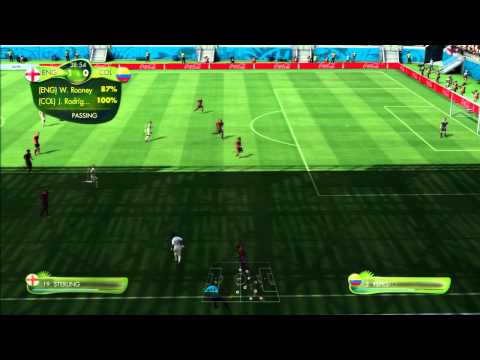 2014 FIFA World Cup Brazil Simulation - Match 52 - England vs Colombia Round Of 16