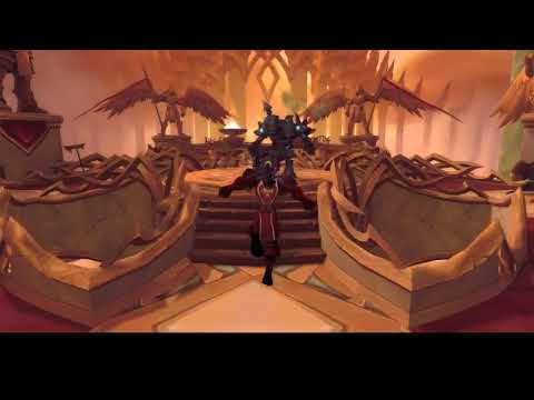 World Of Warcraft WoW Exploration 7.3.2 Legion DH in Warrior Order Hall