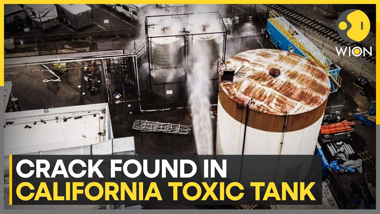 California Toxic Chemical Tank Leak Sparks Evacuations Amid Explosion Fears | WION