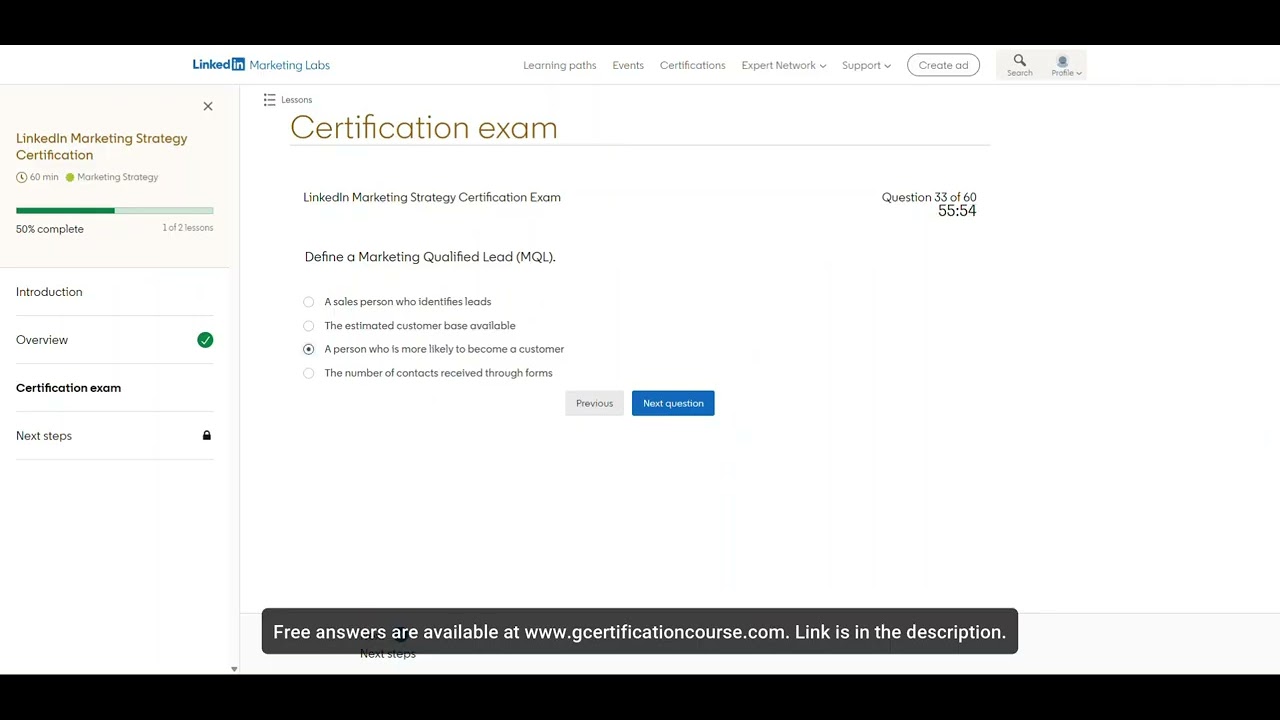 LinkedIn Marketing Strategy Certification Exam Answers | 100% Score | Live Pass | June 2025