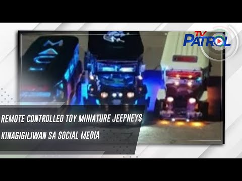 Remote controlled toy miniature jeepneys kinagigiliwan sa social media TV Patrol