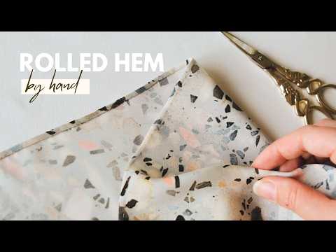 How to sew a Rolled Hem perfectly  | By hand 🧵✂️