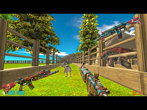 ⚡FPS DEATH RUN CHALLENGE⚡ GRENADE LAUNCHER VS SPINO VS REX VS HYDRA⚡- Animal Revolt Battle Simulator