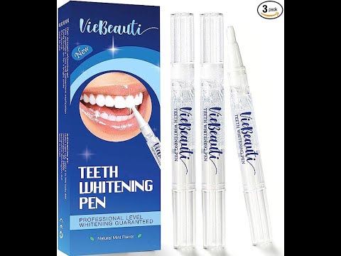 VieBeauti Teeth Whitening Pen 3 Pcs, 30+ Uses, Effective, Painless, No Sensitivity, Travel Friendly