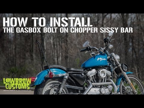 The Gasbox Chopper Sissy Bar - How To Install on 1994-2003 Harley-Davidson Sportsters
