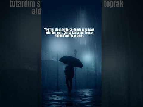 Yağmur olsan,binlerce damla arasından tutardım seni. #toprak #imkansız #fypシ #viralshort #youtube