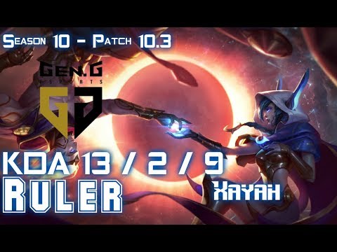 Gen Ruler XAYAH vs TALIYAH Bot - Patch 10.3 KR Ranked