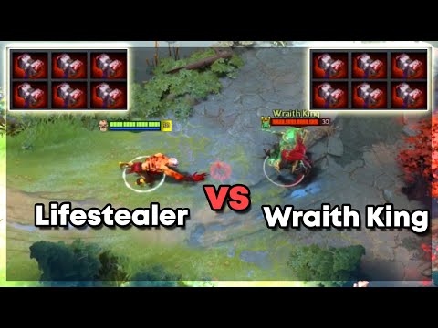 Lifestealer vs Wraith King with 6x Bashers | Level 30 Dota 2 1v1 | Who Will Win?