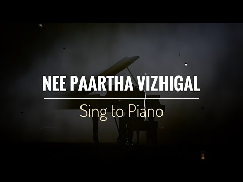 Nee Paartha Vizhigal | Moonu | Sing to Piano | Karaoke with Lyrics | Athul Bineesh