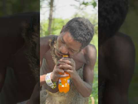 Hadzabe opening Fanta for new year 😂. Should @Coca-Cola add user manual in the bottle?😂 #fanta