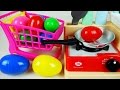 Surprise Eggs Cooking Toys Baby Doll And Poli Mart Register Toy