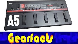 Video thumbnail for Korg A5 ambience guitar processor pedal demo - guitar and drums by Gearfacts