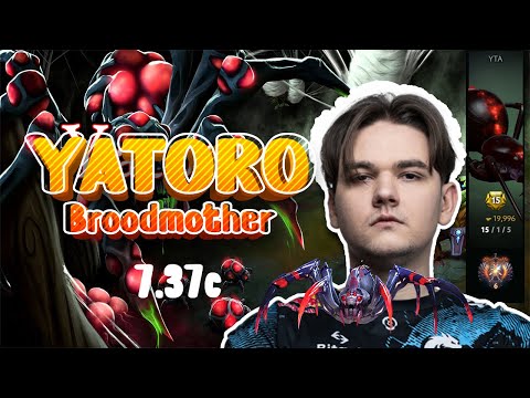 Yatoro BroodMother 100% Winrate BUILD! | Immortal Lobby Ranked Match