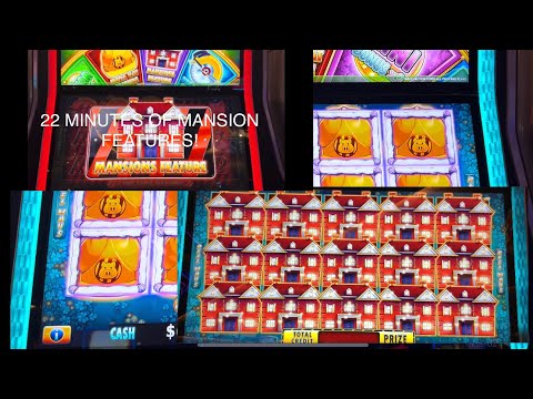 MUST SEE: All MANSION FEATURES! $20 BET HANDPAY JACKPOT! Huff N More Puff Slot Machine! #slots