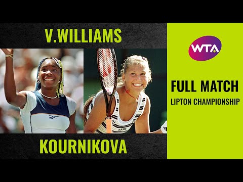 Теннис Venus Williams vs. Anna Kournikova | Full Match | 1998 Lipton Championship final