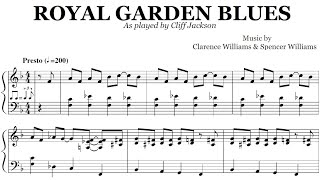 Cliff Jackson Transcription - Royal Garden Blues