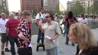 RNC Demonstrator Christian Evangelist on Public Square in Cleveland 20160719