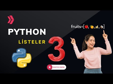 Python Dersleri -17  | Listeler-3