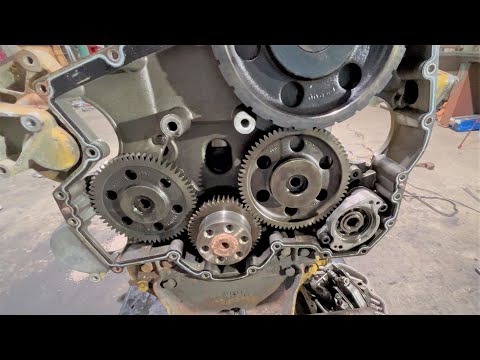 10.3L Caterpillar C-10 Diesel Engine Tear Down to Bare Block