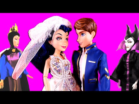 Descendants Evie and Ben Get Married? With Descendants Mal, Frozen Elsa & Anna, Maleficent PART 3