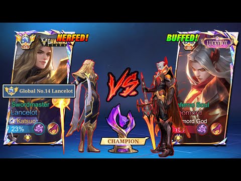 GLOBAL NERF LANCELOT VS BUFFED META LEOMORD IN SOLO RISING LEAGUE FINALS! (WHO WILL WIN?) - MLBB