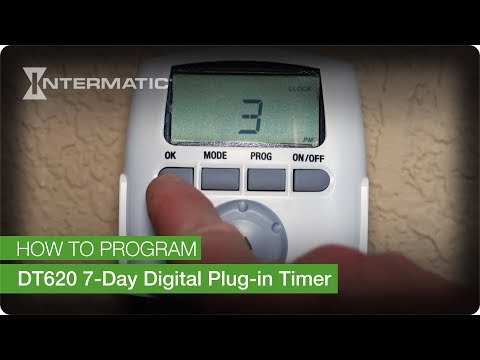 How to Program the Intermatic DT620 7-Day Digital Plug-in Timer