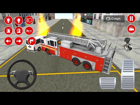 Real Fire Truck Driving Simulator 2021 - Fire Fighting Game Android Gameplay